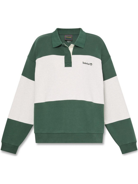 Timberland Ανδρική Μπλούζα Polo Μακρυμάνικη Πράσινη TBC0YH5FAN