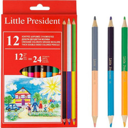 Little President Duo Ξυλομπογιές Σετ 12τμχ 1157213