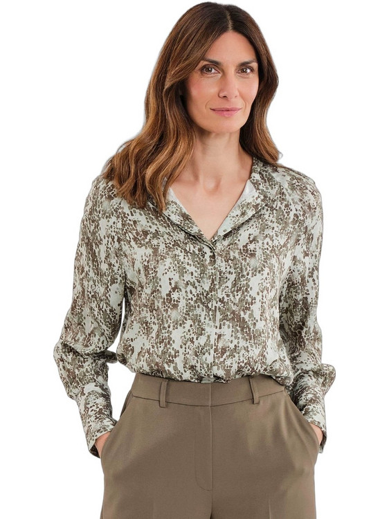 Gerry Weber Μακρυμάνικο Γυναικείο Πουκάμισο Μεταξωτό Πράσινο Mint N71034730040