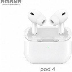 Amaya Pro2 Ακουστικά Bluetooth In Ear White
