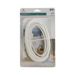 Triax Καλώδιο Κεραίας Coax Male to Coax Female 5m White TR153502