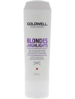 Goldwell Dualsenses Blondes & Highlights Anti-Brassiness Conditioner για Προστασία Χρώματος & Επανόρθωση για Βαμμένα Μαλλιά 200ml