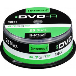 DVD-R INTENSO 4.7GB 16X 25TEM CAKE BOX 4101154
