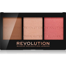 Makeup Revolution Ultra Sculpt & Contour Kit C01 Ultra Fair Bronzer & Highlighter Palette 10.8gr