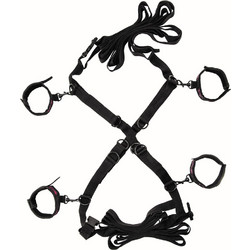 CalExotics Scandal Cross Bed Ties Black