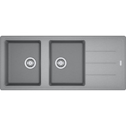 Franke Basis BFG 621 Stone Grey Ένθετος Νεροχύτης Γρανίτη Αντιστρεφόμενος 116x50cm