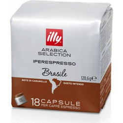 Illy Κάψουλες Espresso Brazil Συμβατές με Μηχανή Illy iperEspresso 18τμχ