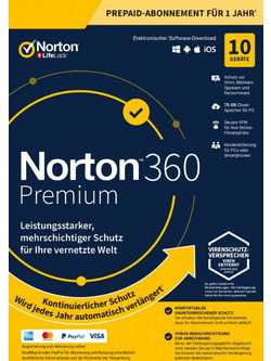 Norton 360 Premium (10 Devices / 75GB / 1 Year)