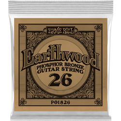 Ernie Ball 1826 Earthwood Χορδή Ακουστικής Κιθάρας Phosphor Bronze 26"