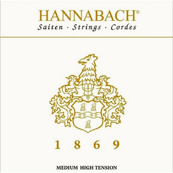 Hannabach 1869 MHT Σετ 6 Χορδές Κλασικής Κιθάρας Carbon 24-44" Medium Tension