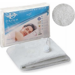 Dream Comfort 900301 Ηλεκτρικό Μονό Υπόστρωμα με Χρονοδιακόπτη Λευκό 60W 155x75cm