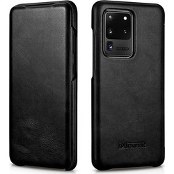 iCarer Curved Edge Vintage Book Black (Samsung Galaxy S20 Ultra)
