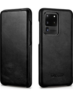 iCarer Curved Edge Vintage Book Black (Samsung Galaxy S20 Ultra)