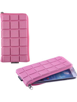 VOLTE-TEL ΘΗΚΗ ΠΟΥΓΚΙ CUBE ΜΕ ZIPPER PINK XL