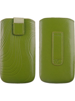 VOLTE-TEL LEATHER VELCRO LOOP ΘΗΚΗ ΠΟΥΓΚΙ SOFTCASE "S" GREEN XXL