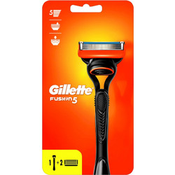 Gillette Fusion 5 Ξυραφάκι με Ανταλλακτικές Κεφαλές με 5 Λεπίδες & Λιπαντική Ταινία + Ανταλλακτικά Ξυραφάκια 2τμχ