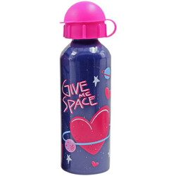 Must Give Me Space Παιδικό Μπουκάλι Αλουμινίου Ροζ Navy Μπλε 500ml
