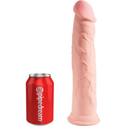 Pipedream King Cock Plus 11" Triple Density Ρεαλιστικό Dildo με Βεντούζα 28cm Flesh