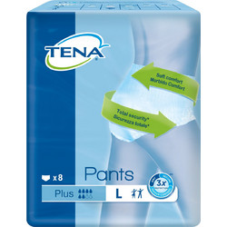 Tena Pants Plus Large Πάνες Βρακάκι Ακράτειας 6 Σταγόνες 8τμχ