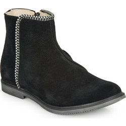 GBB Ojima Παιδικά Μποτάκια Μαύρα Suede με Φερμουάρ 19H507-41-T