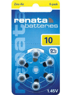 Renata Zinc Air 10 6τμχ
