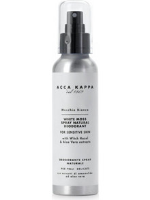 Acca Kappa White Musk Φυσικό Αποσμητικό Spray Χωρίς Αλουμίνιο 125ml