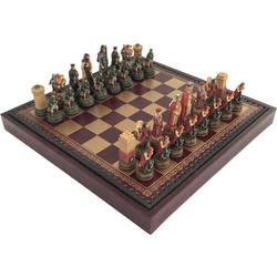 Italfama Camelot Σκάκι Δερμάτινο με Πιόνια 35x35cm