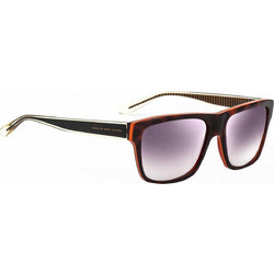 Marc Jacobs MJ380/S FJF/IC Ανδρικά Γυαλιά Ηλίου Τετράγωνα Κοκάλινα Μαύρα με Καφέ Καθρέπτη Φακό