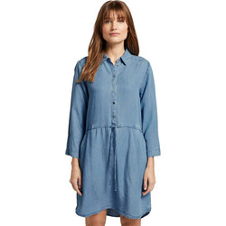 Tom Tailor Bright Mini Καθημερινό Φόρεμα Σεμιζιέ Μπλε 1016471-10152