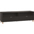 PoliHome Έπιπλο Τηλεόρασης Ξύλινο Μαύρο Μ180xΠ45xΥ56cm Simple 180 16629659