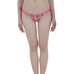 Desigual Marti Bikini Slip Floral Ροζ 52M20B9-3001