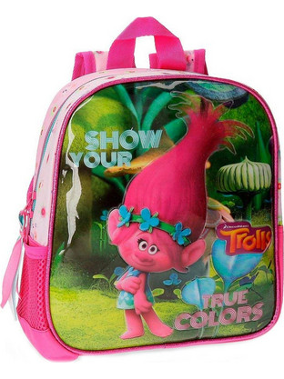 Unique Dreamworks Trolls Σχολική Τσάντα Πλάτης Νηπιαγωγείου Ροζ 8435465025770