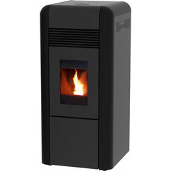 Alfa Plam Dino 17 Black Σόμπα Pellet Καλοριφέρ 17kW