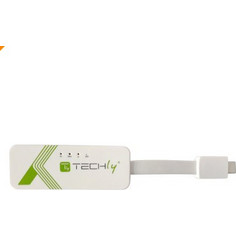 Techly IADAP USB31-ETGIGA3 Προσαρμογέας USB-C (TM) Converter USB Gigabit Ethernet RJ45 Lan
