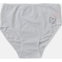 Κλασικά κιλοτάκια CHERRY Flower Ψηλόμεσα - Λευκό