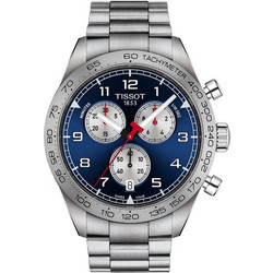 Tissot PRS 516 Ανδρικό Ρολόι Χρονογράφος με Ασημί Μεταλλικό Μπρασελέ T131.617.11.042.00