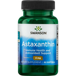 Swanson Astaxanthin 4mg 60 Μαλακές Κάψουλες
