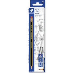 Μολύβια Με Γόμα Staedtler Noris Κουτί 12Τεμ. 122-HB