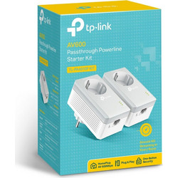 TP-Link TL-PA4010PKIT V5 Powerline Διπλό Kit για Ενσύρματη Σύνδεση με Θύρα Ethernet & Passthrough Πρίζα
