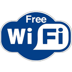 Next επιγραφή αυτοκόλλητο Free wi-fi 15x20εκ