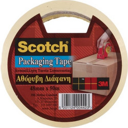Ταινία Συσκευασίας Αθόρυβη 3M 48 mm x 50 m (Διάφανο) (MMM1786T)