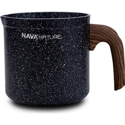 Nava Nature Stone Κατσαρόλα Γάλακτος Αλουμινίου Επίστρωση Πέτρας 11cm 1lt