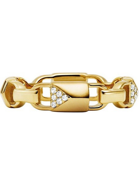 Michael Kors Mercer Link Γυναικείο Δαχτυλίδι από Ασήμι 925 Επιχρυσωμένο με Ζιργκόν MKC1024AN710