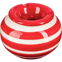 Σταχτοδοχείο A-S Round Stripes Red 146064