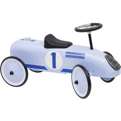 Goki Retro Περπατούρα Ride On Αγωνιστικό Αυτοκινητάκι 12m+ Σιέλ