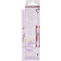 Sunkissed Brow & Line Eyebrow & Eyeliner Duo Medium/Dark Μολύβι Φρυδιών