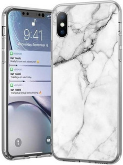 Wozinsky Marble TPU case cover for Xiaomi Redmi 10X 4G / Xiaomi Redmi Note 9 white