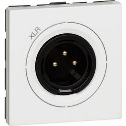 Πρίζα Mosaic XLR 3 Εξοδων Αρσενικη Λευκή 2 Στοιχείων
