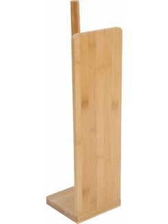 Bamboo Ξύλινη Βάση Αποθήκευσης για Χαρτί Υγείας σε φυσικό χρώμα ξύλου, 13x13x48.5 cm, Storage toilet paper - Aria Trade