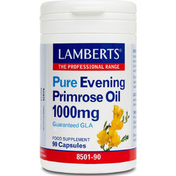 Lamberts Pure Evening Primrose Oil Έλαιο Νυχτολούλουδου 1000mg 90 Κάψουλες